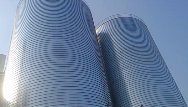 襄城2座混凝土高架卷板仓